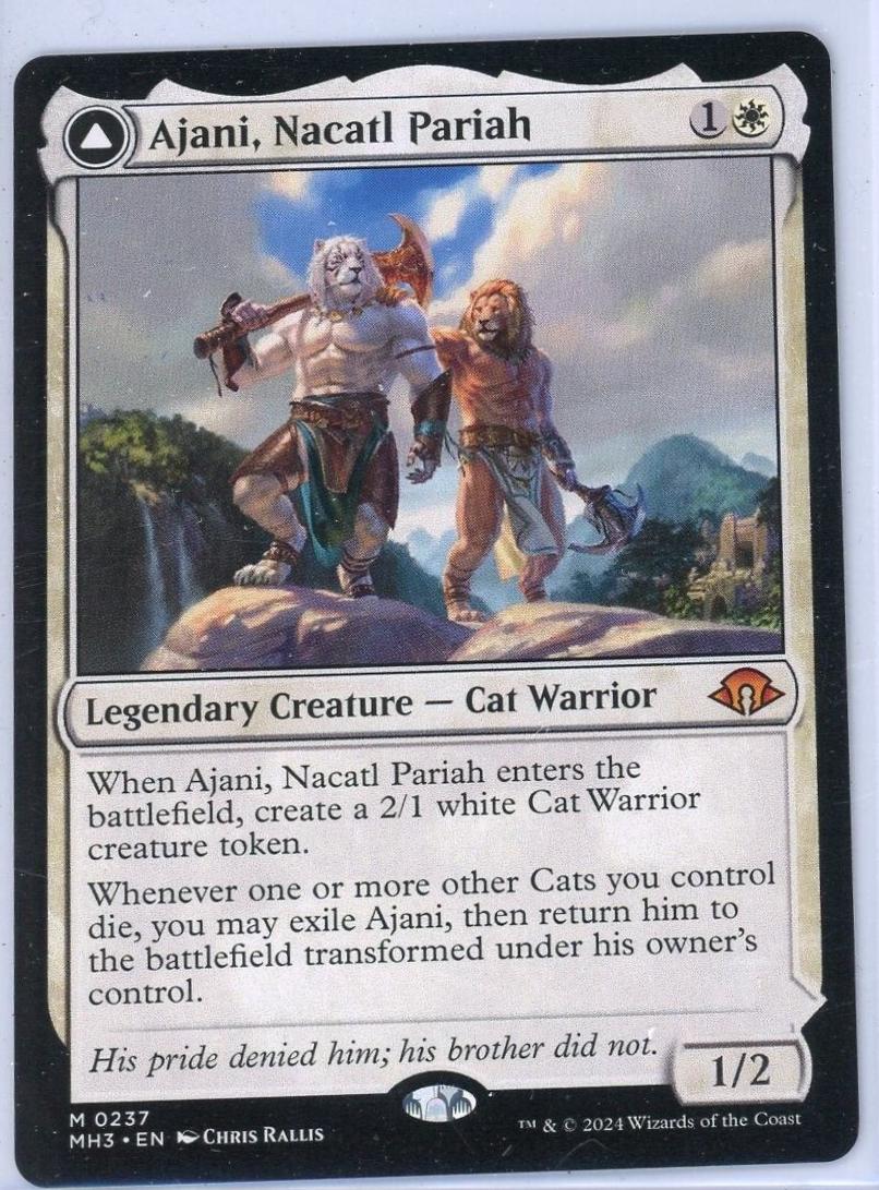 Ajani, Nacatl Pariah // Ajani, Nacatl Avenger #237 Magic Modern Horizons 3