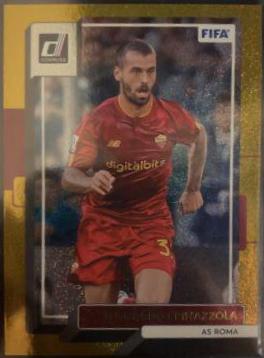 Leonardo Spinazzola [Gold] #143 Soccer Cards 2022 Panini Donruss