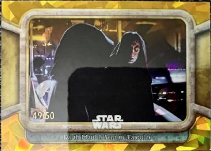 Darth Maul is Sent to Tatooine [Gold] #38 Star Wars 2024 Topps Chrome Sapphire