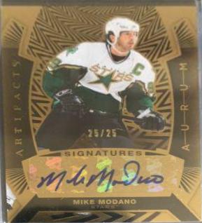 Mike Modano #AS-MM Hockey Cards 2021 Upper Deck Artifacts Aurum Signatures