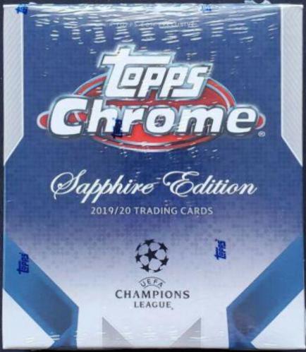 Hobby Box Soccer Cards 2019 Topps Chrome UEFA Champions League Sapphire