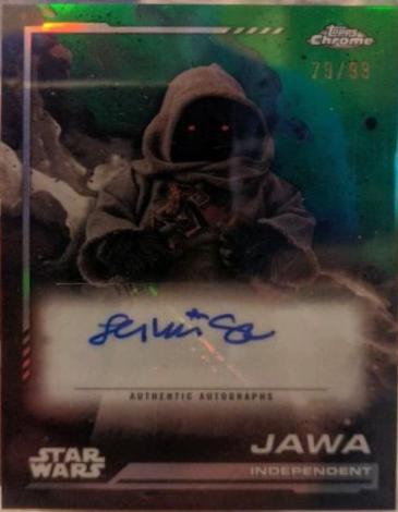 Leilani Shiu as Jawa [Kashyyyk Green Refractor] #AU-LS Star Wars 2024 Topps Chrome Autograph