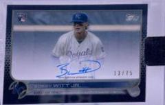 Bobby Witt Jr. [Black] #CAA-BW Baseball Cards 2022 Topps Clearly Authentic Autographs Prices