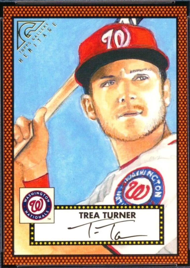 Trea Turner [Orange] #H-30 Baseball Cards 2018 Topps Gallery Heritage