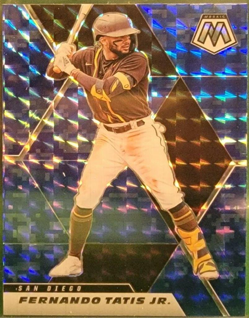 Fernando Tatis Jr. [Blue Camo Mosaic] #123 Prices | 2021 Panini Mosaic ...