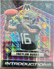 Treylon Burks [Purple] #I-9 Football Cards 2022 Panini Mosaic Introductions Prices