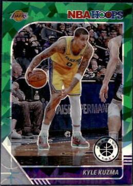 Kyle Kuzma [Green Cracked Ice] #88 Basketball Cards 2019 Panini Hoops Premium Stock