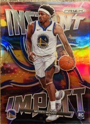 Moses Moody [Silver Prizm] #24 Basketball Cards 2021 Panini Prizm Instant Impact