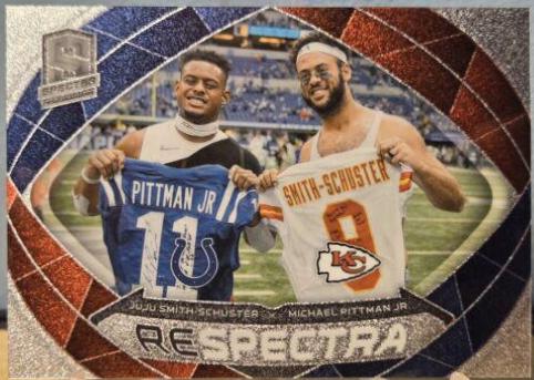 JuJu Smith-Schuster / Michael Pittman Jr. #13 Football Cards 2023 Panini Spectra Respectra