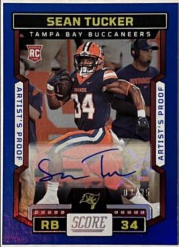 Sean Tucker [Signature Artist's Proof] #318 Football Cards 2023 Panini Score