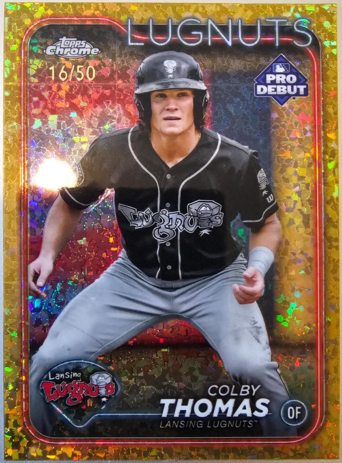 Colby Thomas [Gold Mini Diamond] #PDC-79 Prices | 2024 Topps Pro Debut ...