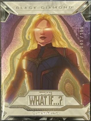 Captain Marvel #BD28 Marvel 2023 Upper Deck What If Black Diamond