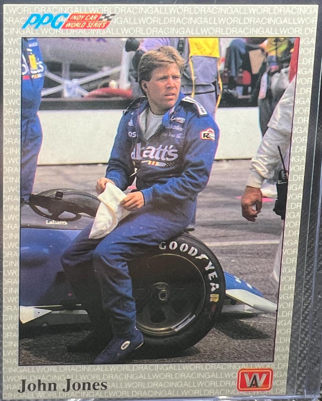 John Jones 57 Prices 1991 All World IndyCar F1 & NASCAR Racings Cards