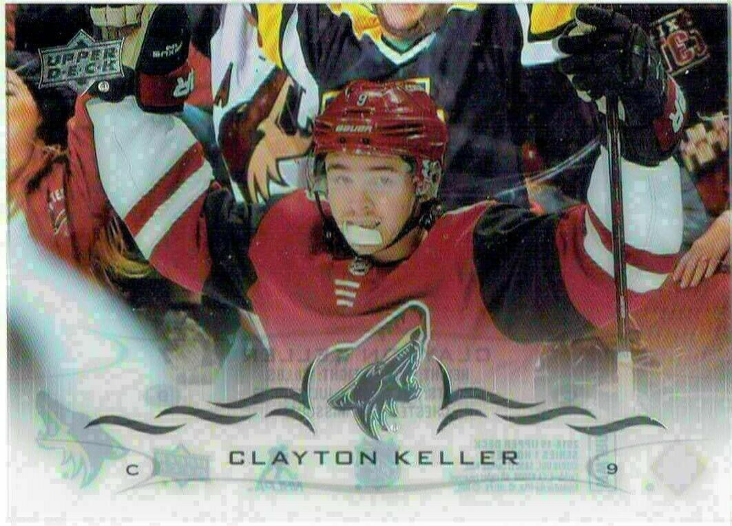 Clayton Keller [Clear Cut] #7 Hockey Cards 2018 Upper Deck