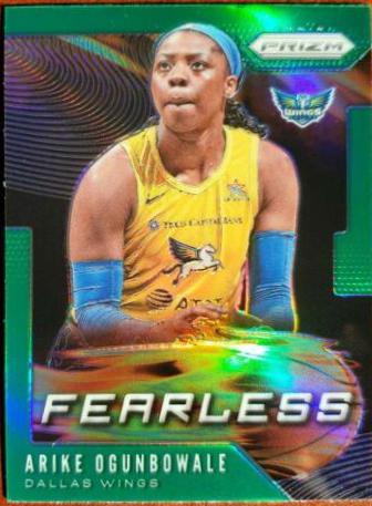 Arike Ogunbowale [Prizm Green] #10 Basketball Cards 2020 Panini Prizm WNBA Fearless