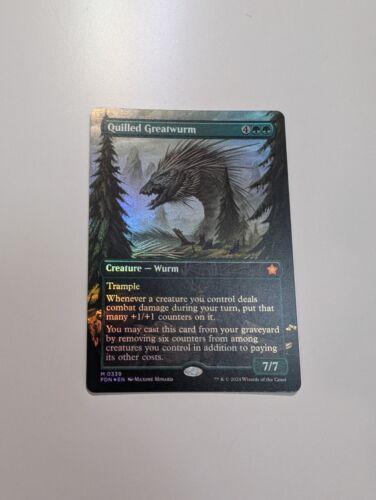 Quilled Greatwurm [Foil] #111 Magic Foundations