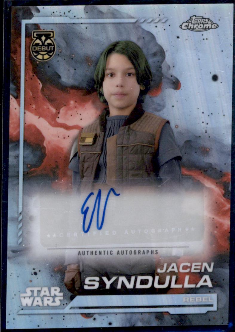 Evan Whitten as Jacen Syndulla #AU-EW Star Wars 2024 Topps Chrome Autograph