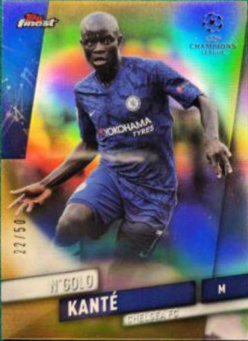 N'Golo Kante [Gold Refractor] #6 Soccer Cards 2019 Finest UEFA Champions League