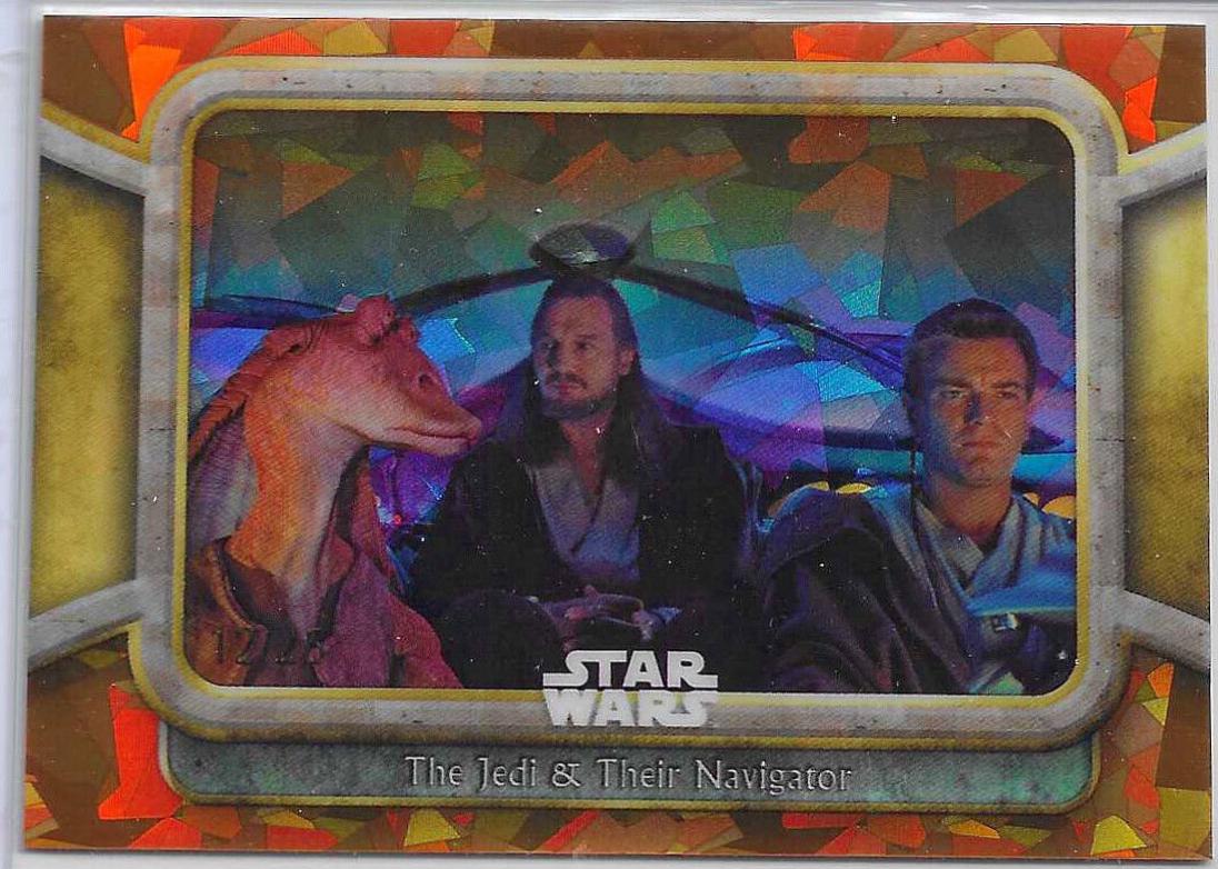 The Jedi & Their Navigator [Orange] #20 Star Wars 2024 Topps Chrome Sapphire