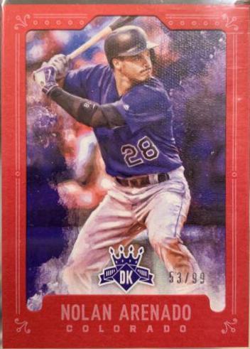 Nolan Arenado [Framed Red] #64 Baseball Cards 2017 Panini Diamond Kings