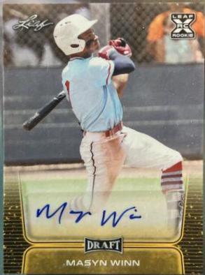 Masyn Winn [Hobby Gold] #BA-MW1 Baseball Cards 2020 Leaf Draft Autographs