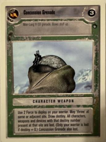 Concussion Grenade [Revised] Star Wars CCG Hoth