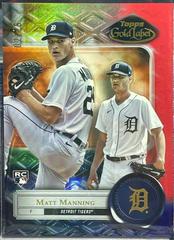 Matt Manning [Class 3 Red] #2 Baseball Cards 2022 Topps Gold Label Prices