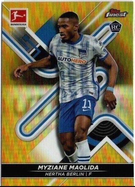 Myziane Maolida [Refractor] #14 Soccer Cards 2021 Topps Finest Bundesliga