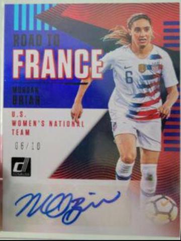 Morgan Brian [Blue] #RF-MB Soccer Cards 2018 Panini Donruss Road to France Autographs