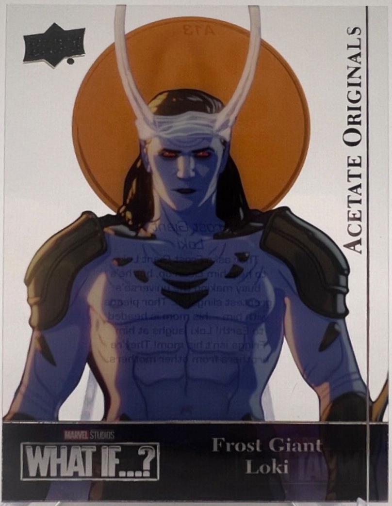 Frost Giant Loki #A13 Marvel 2023 Upper Deck What If Acetate Originals