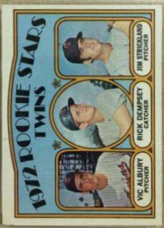 Twins Rookies [Albury, Dempsey, Strickland] #778 Baseball Cards 1972 Topps