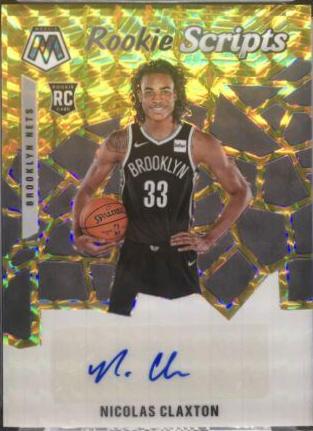 Nicolas Claxton [Gold] #RS-NCL Basketball Cards 2019 Panini Mosaic Rookie Scripts