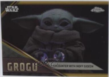 Grogu in Class [Gold Refractor] #JG-11 Star Wars 2023 Topps Chrome Journey of Grogu