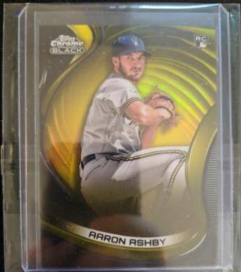 Aaron Ashby [Gold] #71 Baseball Cards 2022 Topps Chrome Black