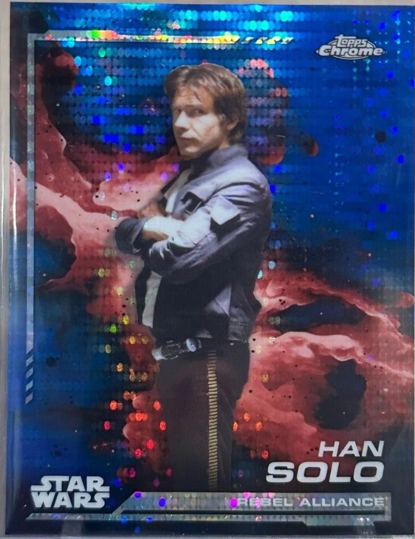 Han Solo [Blue Pulsar Refractor] #102 Star Wars 2024 Topps Chrome