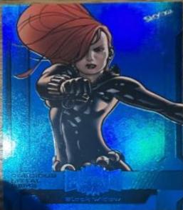 Black Widow [Blue Precious Metal Gems] #13 2024 SkyBox Metal Universe Avengers