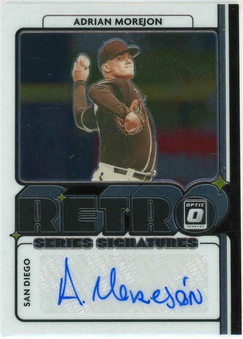 Adrian Morejon #RET-AM Baseball Cards 2021 Panini Donruss Optic Retro Signature Series