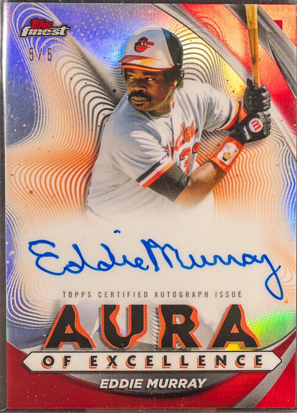 Eddie Murray [Red] #AEA-EM Baseball Cards 2022 Topps Finest Aura of Excellence Autographs