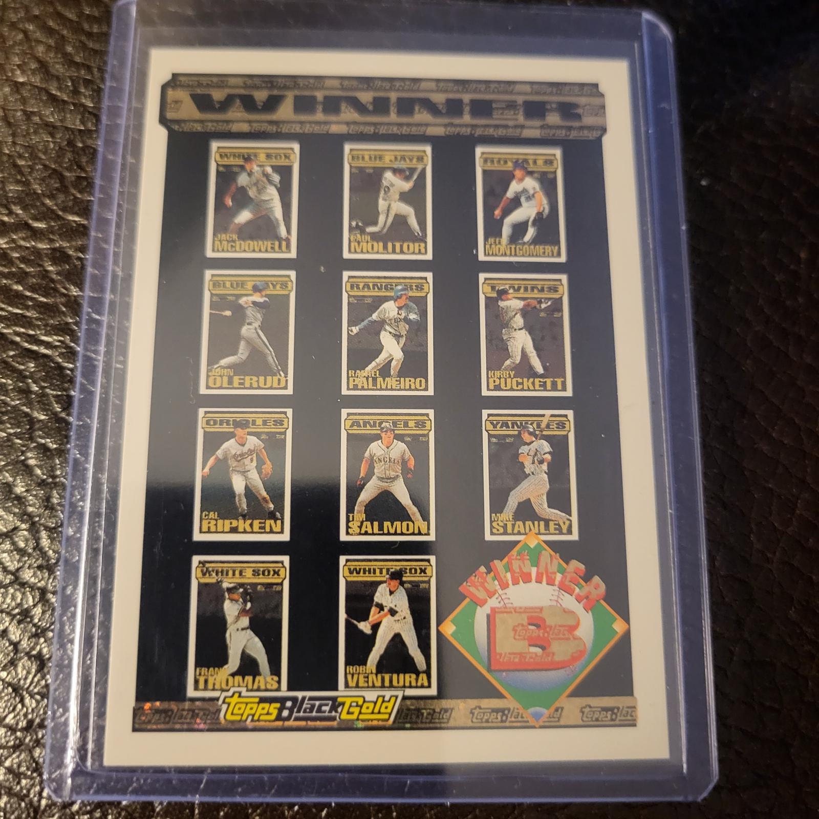 Winner B Baseball Cards 1994 Topps Black Gold