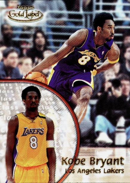 2000 Topps Gold fashion Label Jam Artists Kobe Bryant Los Angeles Lakers Refractor Inser