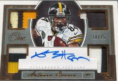 Antonio Brown [Quad Patch Autograph Bronze] #110 Football Cards 2018 Panini One Prices