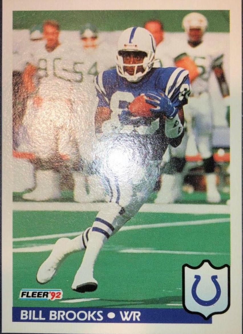 Bill Brooks #161 Football Cards 1992 Fleer