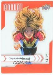 Captain Marvel [Crystal Clear] #16 Marvel 2022 Upper Deck Annual Prices