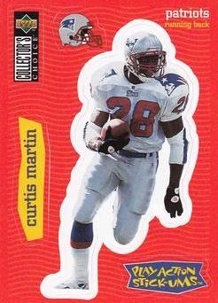 Curtis Martin #S14 Football Cards 1997 Collector's Choice Stick Ums