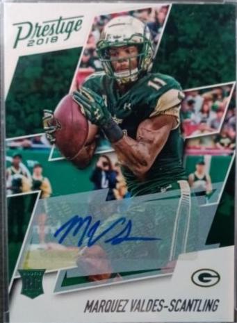 Marquez Valdes Scantling [Signature] #298 Football Cards 2018 Panini Prestige