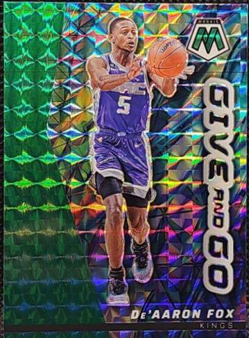 De’Aaron Fox 2021-22 Panini sale Mosaic Genesis Parallel Sacramento Kings