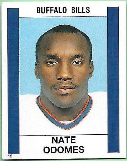 Nate Odomes #12 Football Cards 1988 Panini Sticker