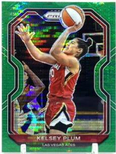 Kelsey Plum [Green Pulsar Prizm] #60 Basketball Cards 2021 Panini Prizm WNBA