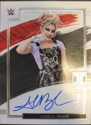 Alexa Bliss #SA-ABS Wrestling Cards 2022 Panini Impeccable WWE Superstar Autographs