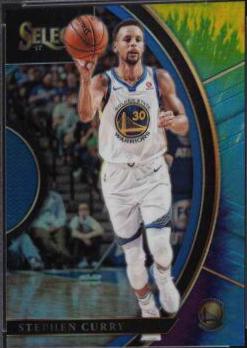 Stephen Curry [Tie Dye Prizm] #259 Basketball Cards 2017 Panini Select